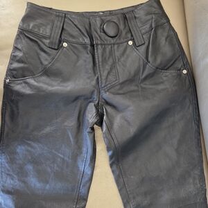Black Leather Pants